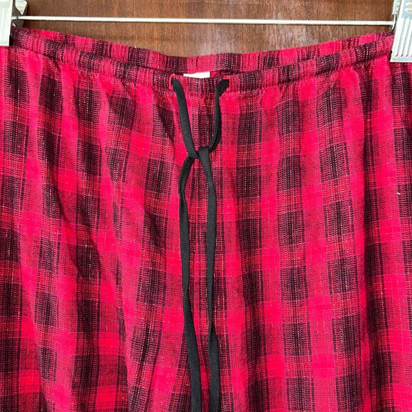 Victoria’s Secret women’s size large red and black plaid pajama pants Christmas - Picture 6 of 7